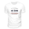 T SHIRT 50 ANS LA VIE COMMENCE TAILLE M