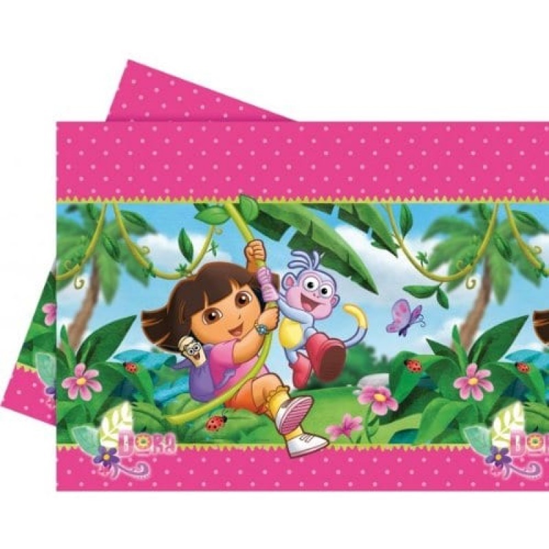 NAPPE PLASTIFIEE DORA L'EXPLORATRICE 120 X 180CM NAPPE PLASTIFIEE DORA L'EXPLORATRICE 120 X 180CM