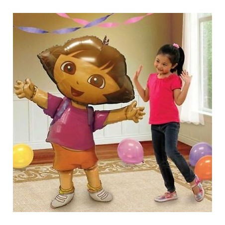 BALLON AIRWALKER DORA L'EXPLORATRICE HAUTEUR 132 CM