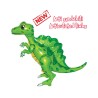 BALLON METALLIQUE DINOSAURE  SPINOSAURO VERT 75 CM 