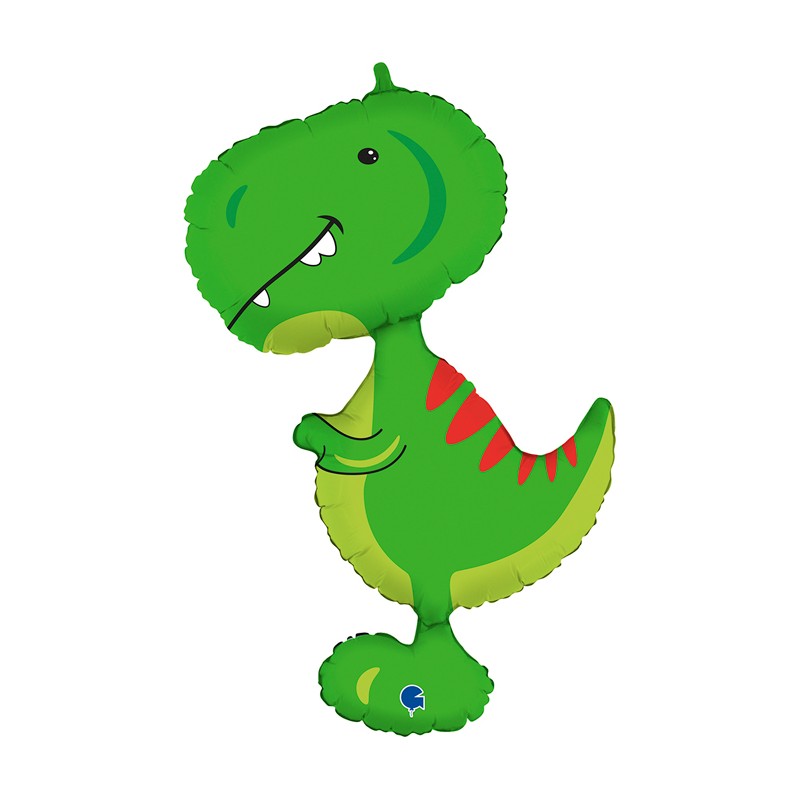 BALLON METALLIQUE DINOSAURE MIGNON VERT T-REX 97 CM BALLON METALLIQUE DINOSAURE MIGNON VERT T-REX 97 CM