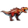 BALLON METALLIQUE DINAUSAURE JURASSIC WORLD MARRON ORANGE 114 X 60 CM 