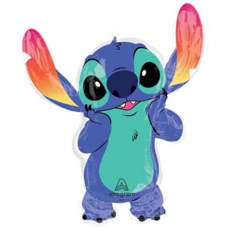 BALLON METALLIQUE STITCH PERSONNAGE 68 X 83 CM