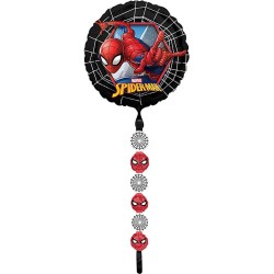 BALLON METALLIQUE ROND AIRWALKER SPIDERMAN 60 CM X 170 CM 