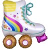 BALLON METALLIQUE ROLLER SKATE ANNEES 80 TAILLE 71 X 76 CM