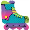 BALLON METALLIQUE ROLLER INLINE SKATE BLEU ANNEES 80 TAILLE 66 X 68 CM
