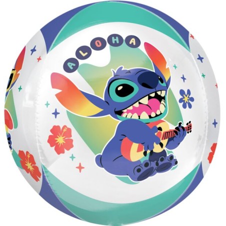 BALLON METALLIQUE STITCH ORBZ 38 X 40 CM