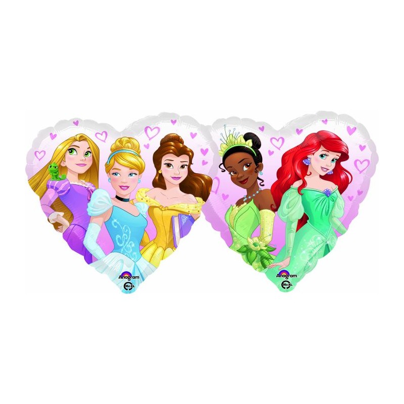 BALLON METALLIQUE COEUR PRINCESSES DISNEY 43 CM BALLON METALLIQUE COEUR PRINCESSES DISNEY 43 CM