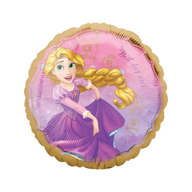 BALLON METALLIQUE ROND PRINCESSE DISNEY RAIPONCE 43 CM BALLON METALLIQUE ROND PRINCESSE DISNEY RAIPONCE 43 CM