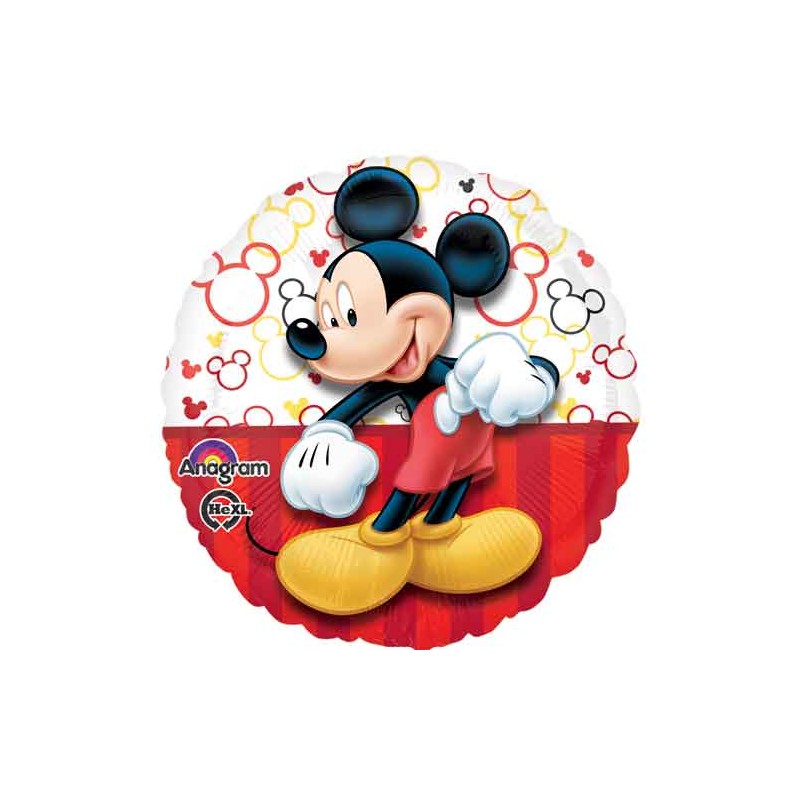 BALLON METALLIQUE ROND MICKEY 43 CM BALLON METALLIQUE ROND MICKEY 43 CM