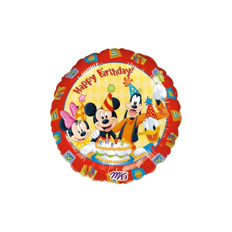 BALLON METALLIQUE ROND MICKEY MOUSSE 43 CM BALLON METALLIQUE ROND MICKEY MOUSSE 43 CM