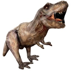 BALLON METALLIQUE DINAUSAURE JURASSIC WORLD MARRON AIR FILLED  71 X 50 CM 