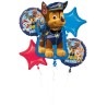 BOUQUET DE 5  BALLONS METALLIQUES  PAT PATROUILLE CHASE