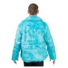 DEGUISEMENT MANTEAU FAUSSE FOURRURE BLEU AQUA TAILLE M