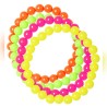 4 BRACELETS FLUO 