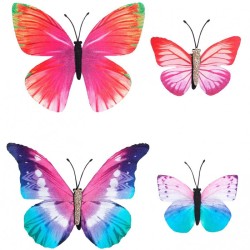4 PINCES A CHEVEUX PAPILLONS 