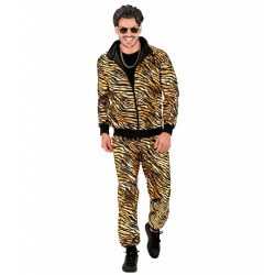 DEGUISEMENT SURVETEMENT OU JOGGING DES ANNEES 80 HOMME ANIMALIER TIGRE TAILLE L