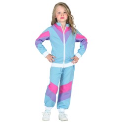 DEGUISEMENT ENFANT 80'S JOGGING FLUO TAILLE 140 CM