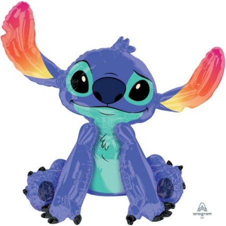 BALLON METALLIQUE STITCH PERSONNAGE AIRWALKER 86 X 96 CM