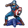 BALLON METALLIQUE AIR-FILLED AVENGERS CAPTAIN AMERICA MARVEL 55 X 66 CM