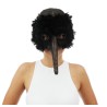 MASQUE  LOUP OISEAU LUMES NOIRES LONG NEZ CLOUTE OR