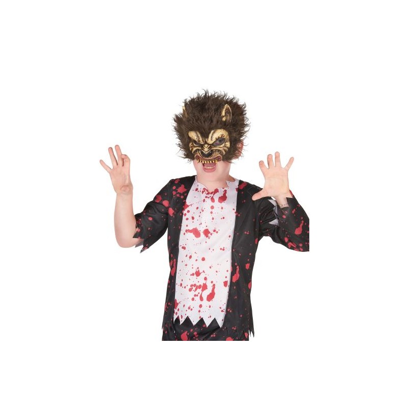 DEMI MASQUE LOUP GAROU ENFANT DEMI MASQUE LOUP GAROU ENFANT