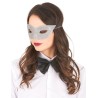 MASQUE LOUP ARGENT AVEC PAILLETTES