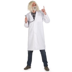 DEGUISEMENT BLOUSE DE MEDECIN SCIENTIFIQUE OU SAVANT BLANCHE TAILLLE L