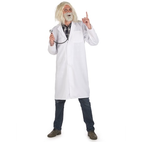 DEGUISEMENT BLOUSE DE MEDECIN SCIENTIFIQUE OU SAVANT BLANCHE TAILLLE L