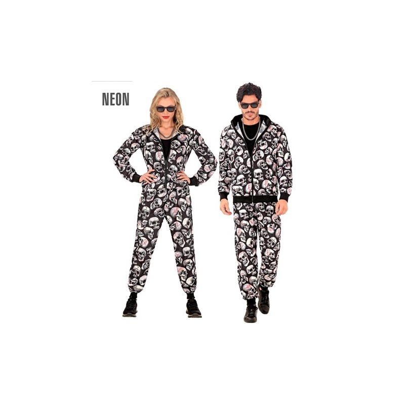 DEGUISEMENT SURVETEMENT OU JOGGING TETE DE MORT SKULL FLUO HALLOWEEN TAILLE S DEGUISEMENT SURVETEMENT OU JOGGING TETE DE MORT SKULL FLUO HALLOWEEN TAILLE S
