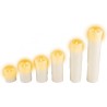 6X BOUGIES CIRE LED 