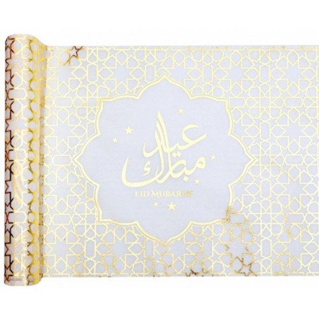CHEMIN DE TABLE  EID MUBARAK 30 CM X 5M 