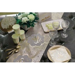 CHEMIN DE TABLE  EID MUBARAK 30 CM X 5M 