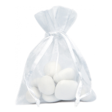 SACHET ORGANZA PAR 10 BLANC
