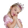 COURONNE OU DIADEME FILLE HAPPY BIRTHDAY ROSE ET ARGENT