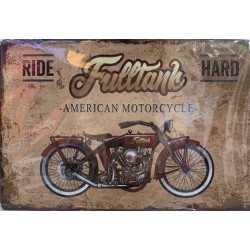 PLAQUE METAL VINTAGE AMERICAN MOTORCYCLE