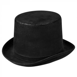 CHAPEAU HAUT DE FORME  NOIR STEAMPUNK 