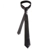 CRAVATE SATIN NOIRE SLIM