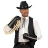 GANT DE COW-BOY/PIRATE NOIR FAUX CUIR