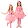 DEGUISEMENT ROBE ENFANT FLAMANT ROSE TAILLE 140 CM 