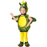 DEGUISEMENT ENFANT DRAGON VERT ET JAUNE CAGOULE TUNIQUE CHAUSSON  TAILLE 113 CM