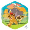 BALLON METALLIQUE HEXAGONAL LA GARDE DU ROI LION 55 X 58 CM