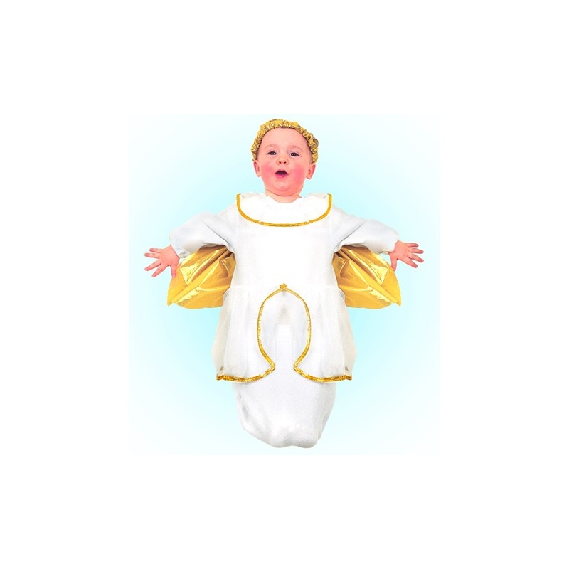 DEGUISEMENT BEBE ANGE BLANC ET OR TAILLE 9 MOIS DEGUISEMENT BEBE ANGE BLANC ET OR TAILLE 9 MOIS