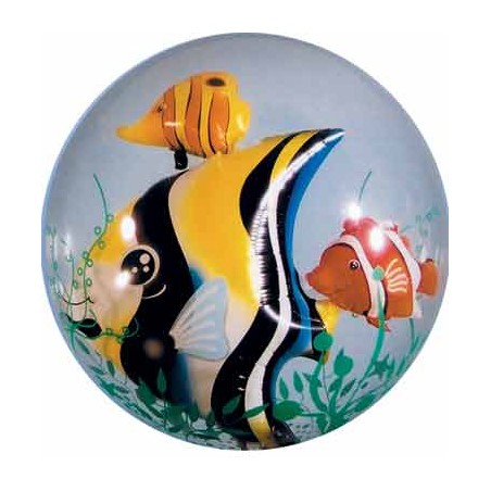 BALLON DOUBLE BUBBLES POISSONS 61 CM DE DIAMETRE