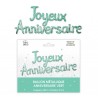 GUIRLANDE BALLONS METALLIQUES JOYEUX ANNIVERSAIRE VERT AQUA 4.50M X 39 CM