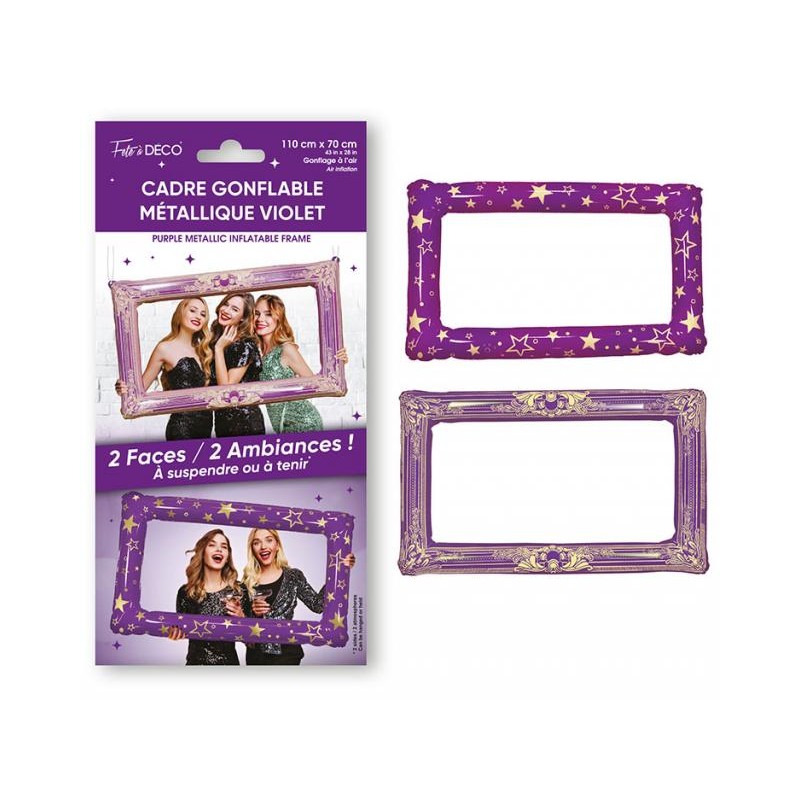 BALLON METALLIQUE CADRE VIOLET 70 X 110 CM BALLON METALLIQUE CADRE VIOLET 70 X 110 CM