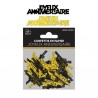 CONFETTIS DE TABLE JOYEUX ANNIVERSAIRE NOIR ET OR