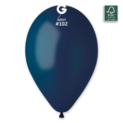 50 BALLONS NAVY MARINE  102 LATEX 33 CM 