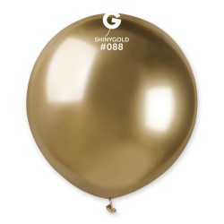 25 BALLONS OR OU GOLD SHINY 48 CM OU 19"