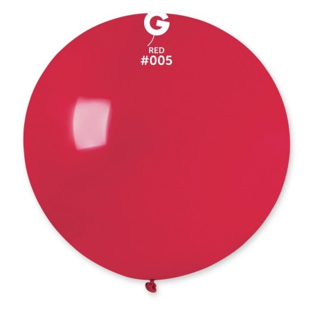 1 BALLON ROUGE RED  005  LATEX 80 CM  31"